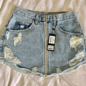 NWT Carmar Denim Beatrice mini skirt